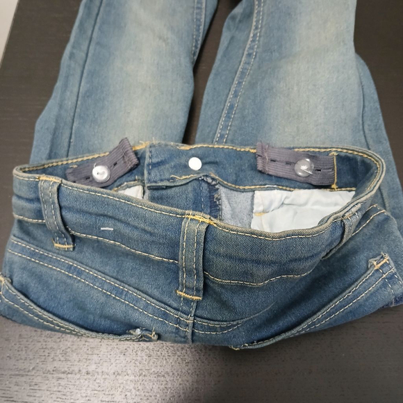 🛍 Girls' Real Love Jeans Blue Size 4 Adjustable Waist Straight Leg - Picture 6 of 6